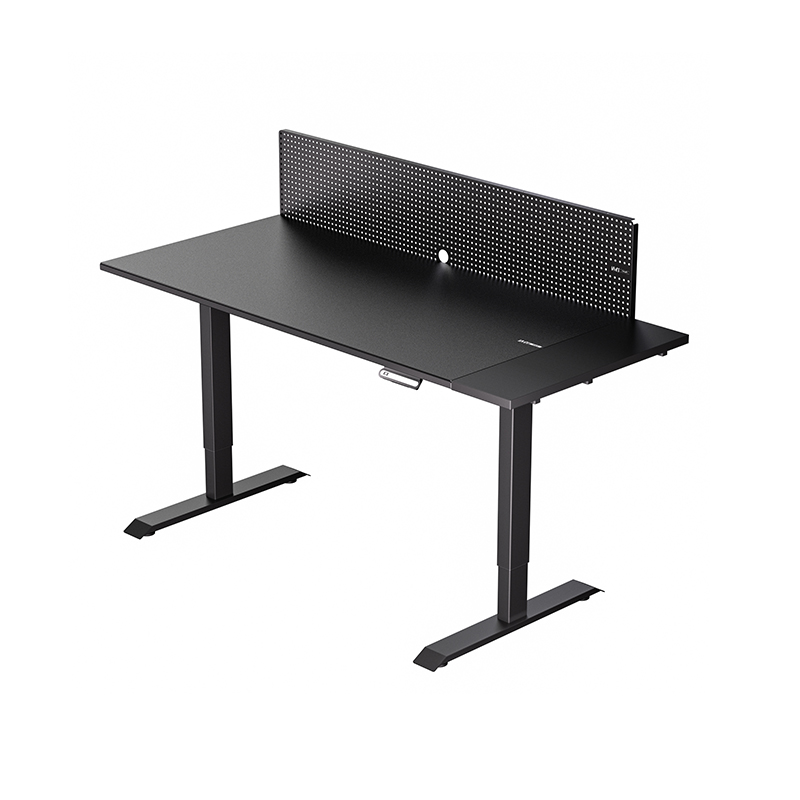 Meja angkat elektrik kaca gaming